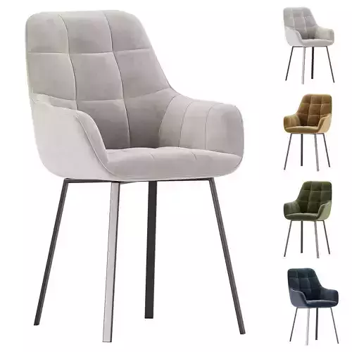 Chair Woodville Kelmi microvelor light beige