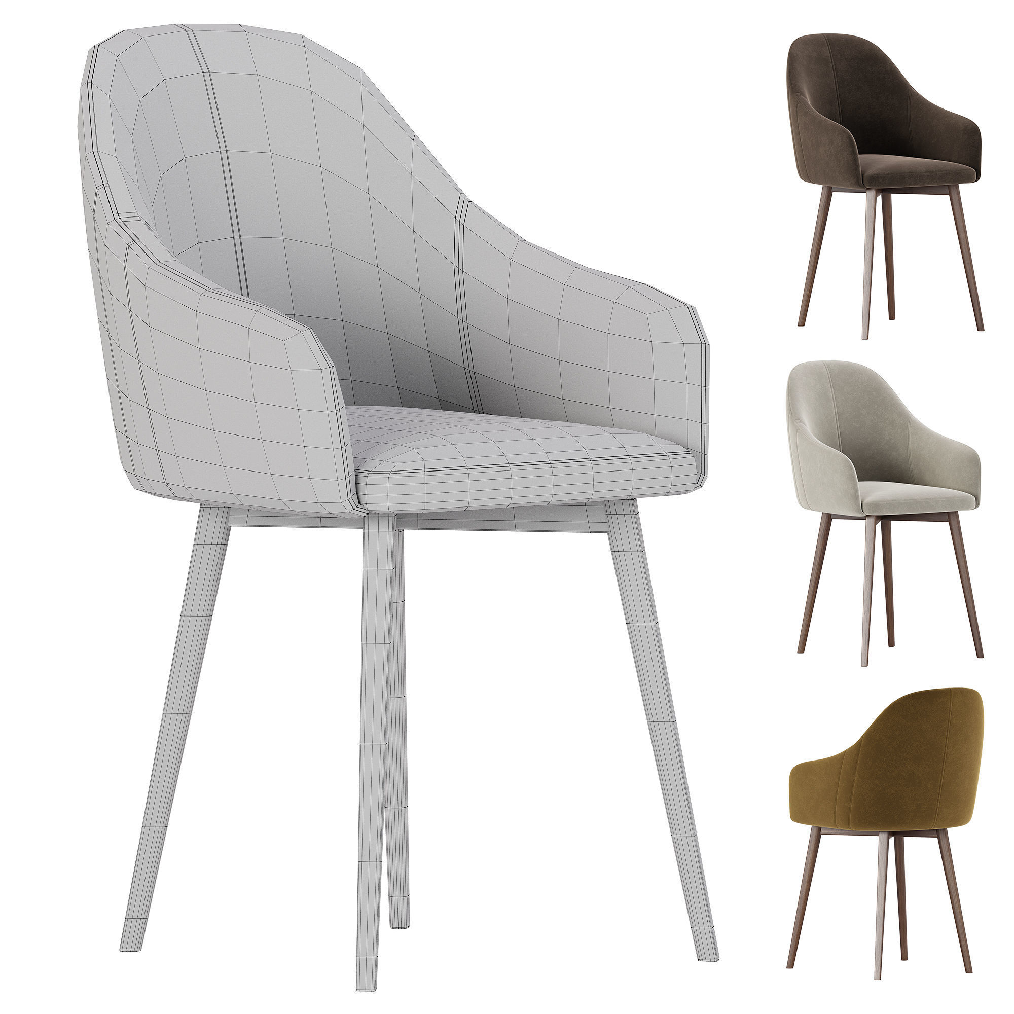 Woltu Dining Chair Desertcart 3D model_8