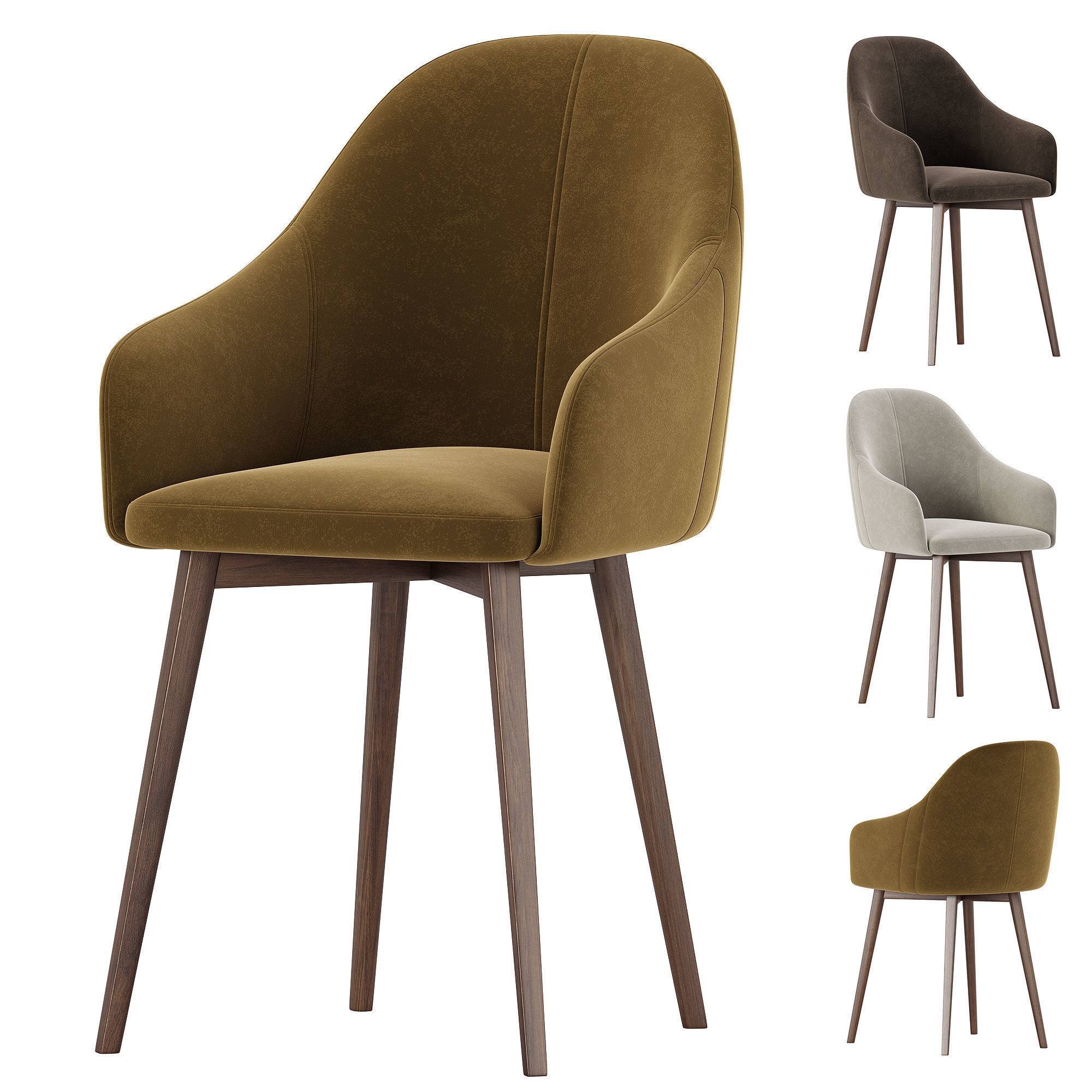 Woltu Dining Chair Desertcart 3D model_2