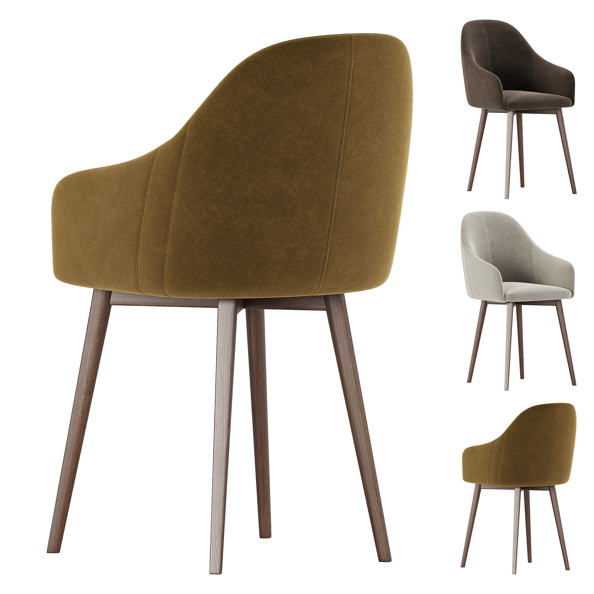 Woltu Dining Chair Desertcart 3D model_5