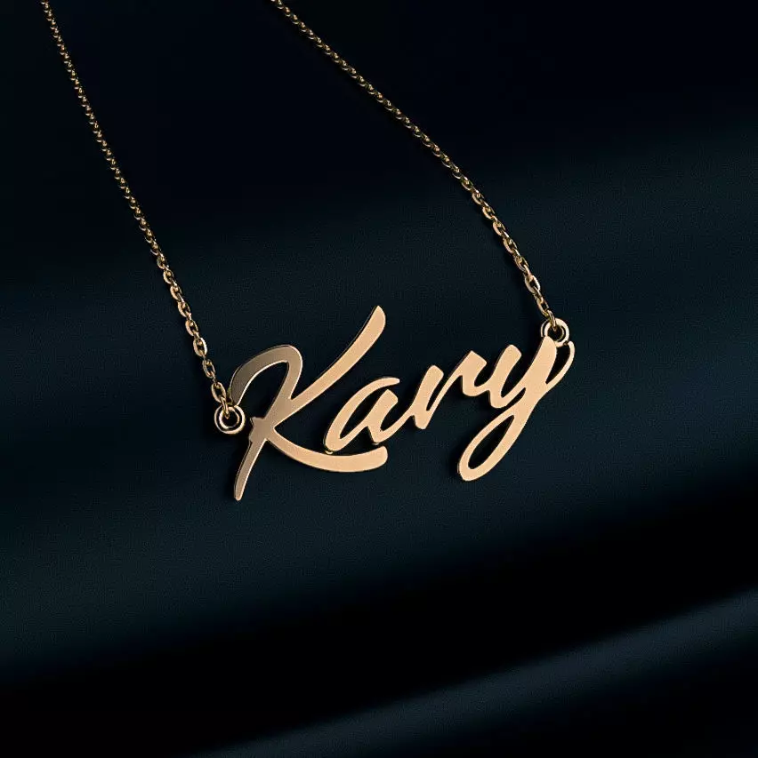 Name necklace Kary 3D print model