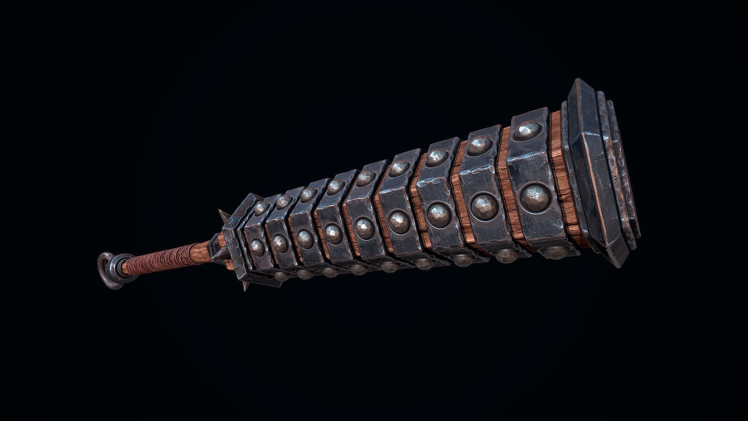 Kanabo of the Oni Low-poly 3D model_4