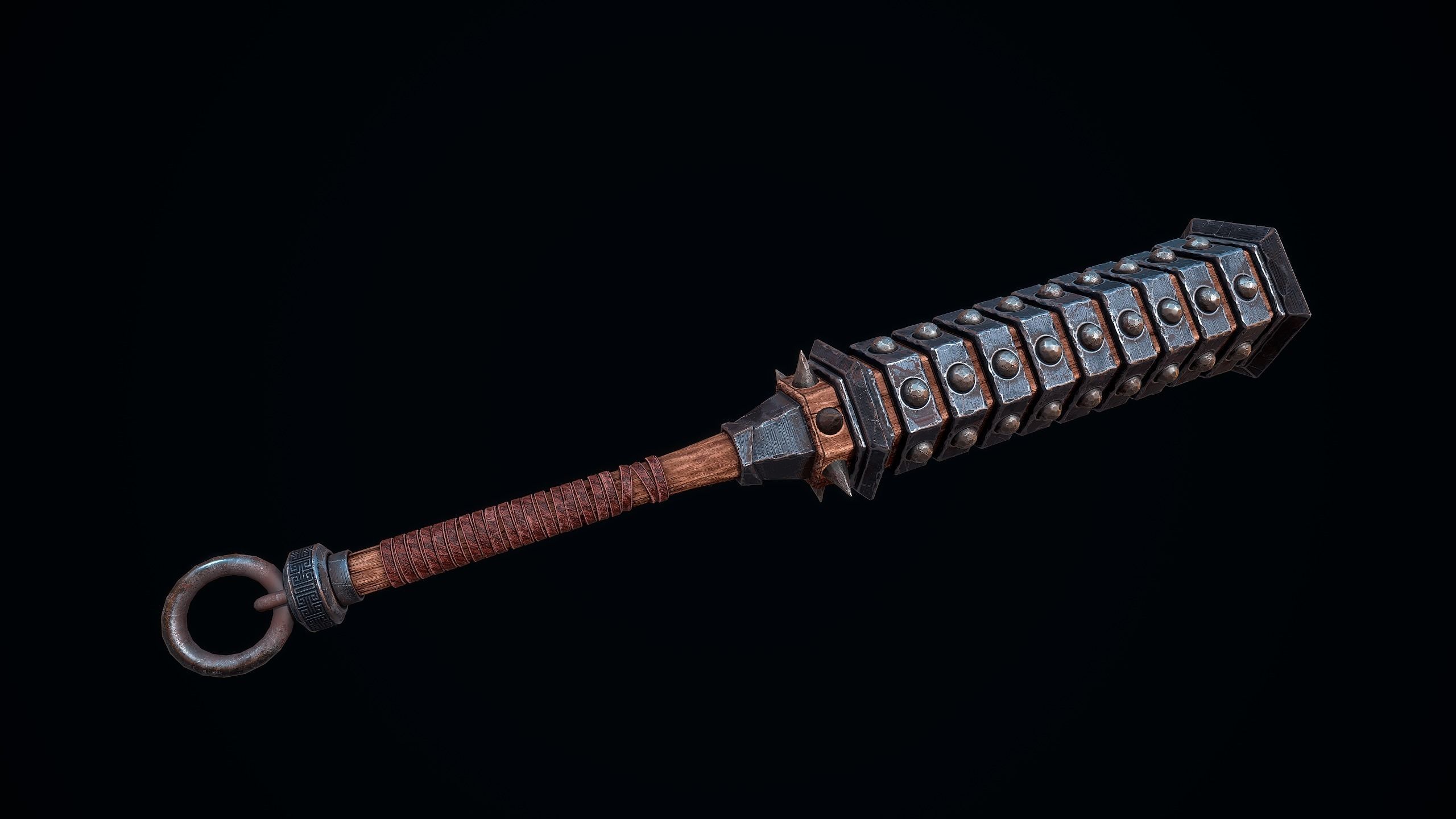 Kanabo of the Oni Low-poly 3D model_8