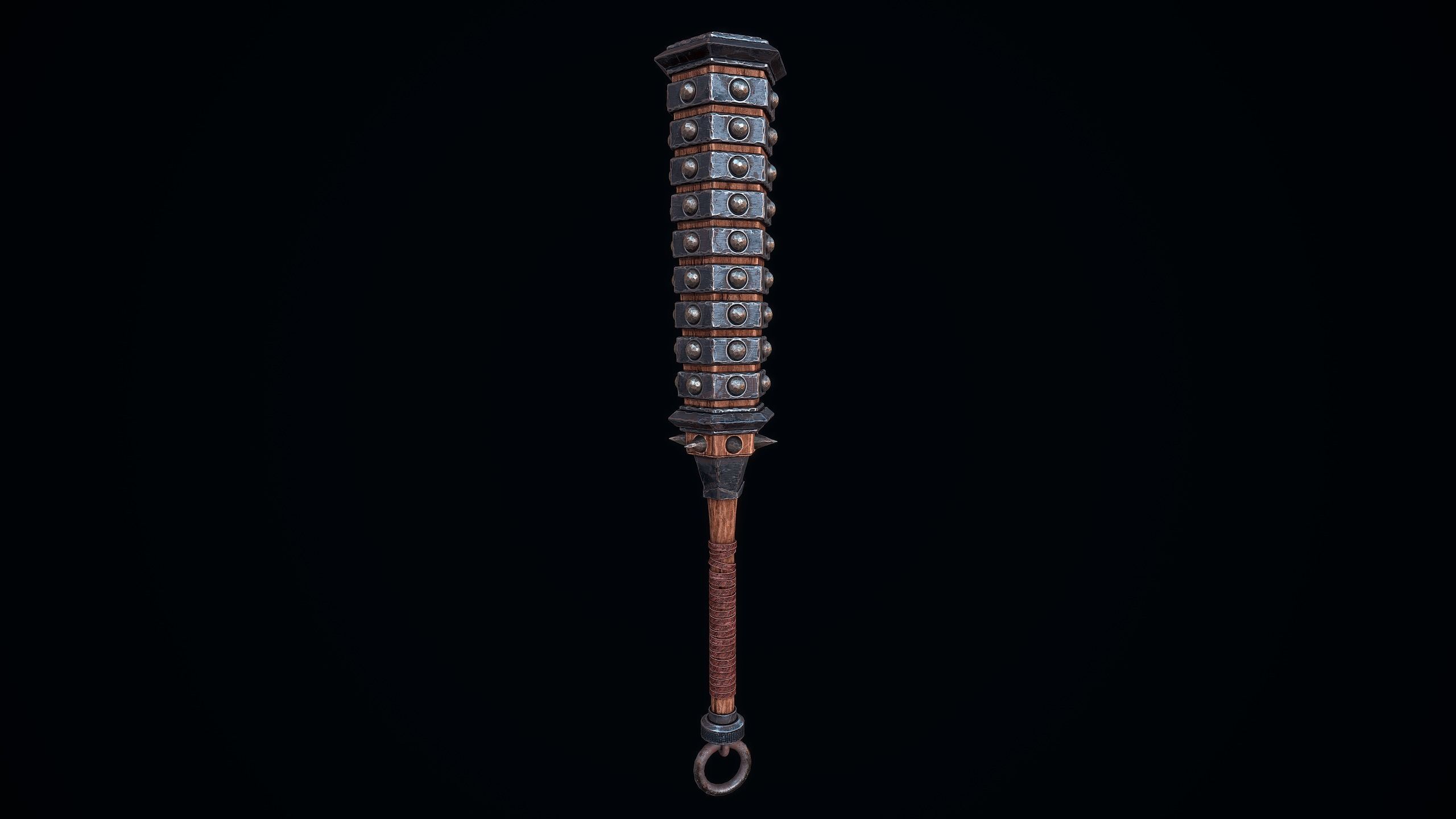 Kanabo of the Oni Low-poly 3D model_7