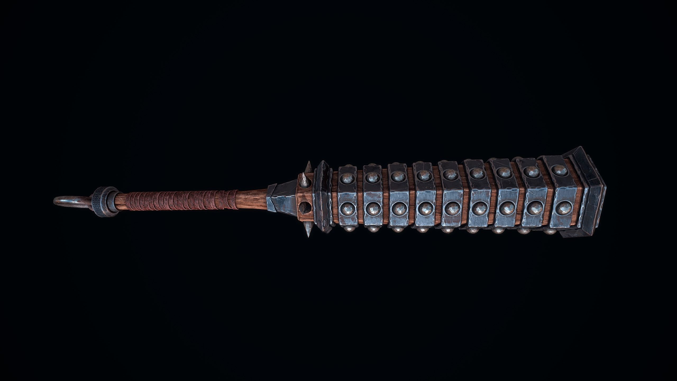 Kanabo of the Oni Low-poly 3D model_6