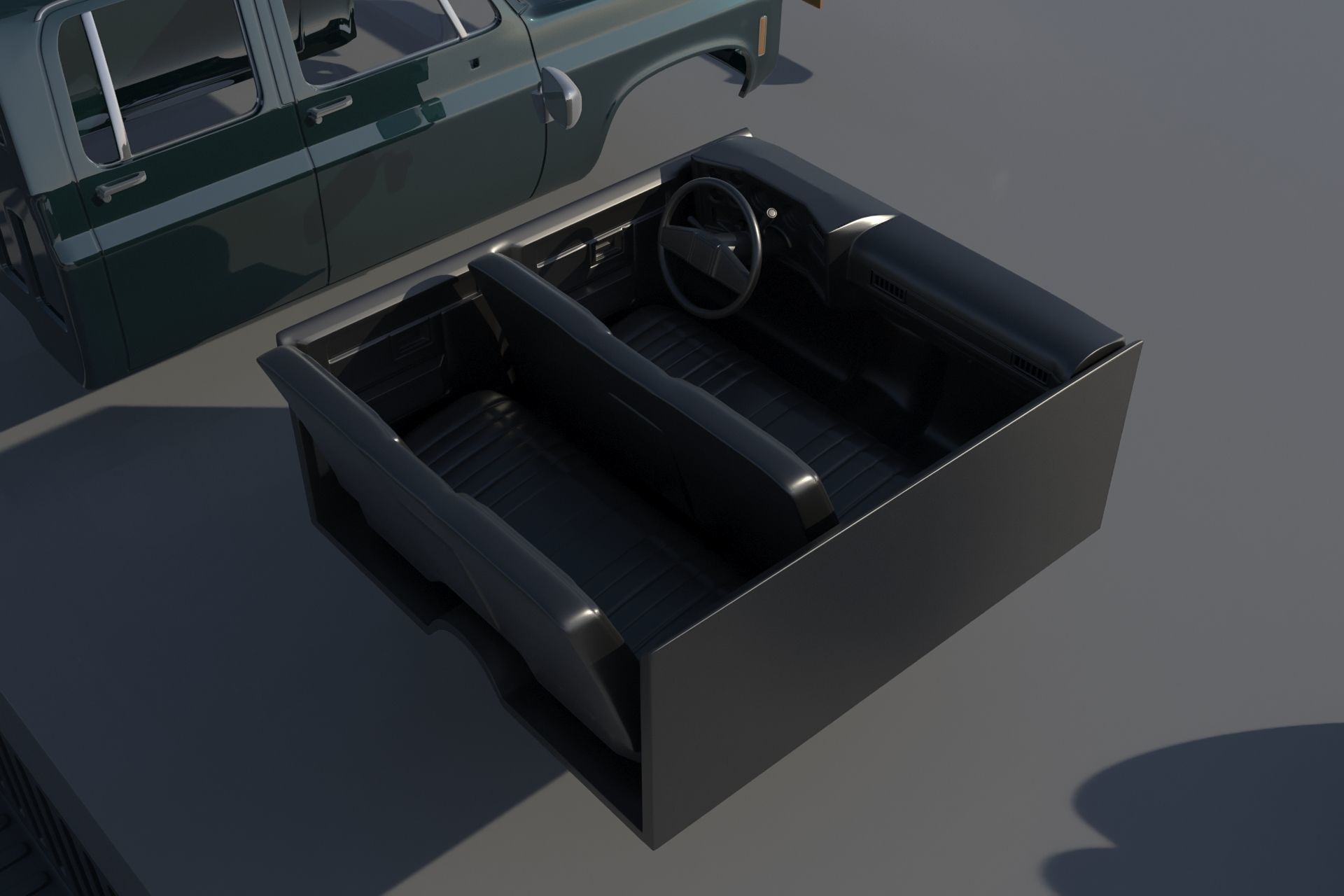 Chevrolet C30 Crew Cab 1975  3D print model_16