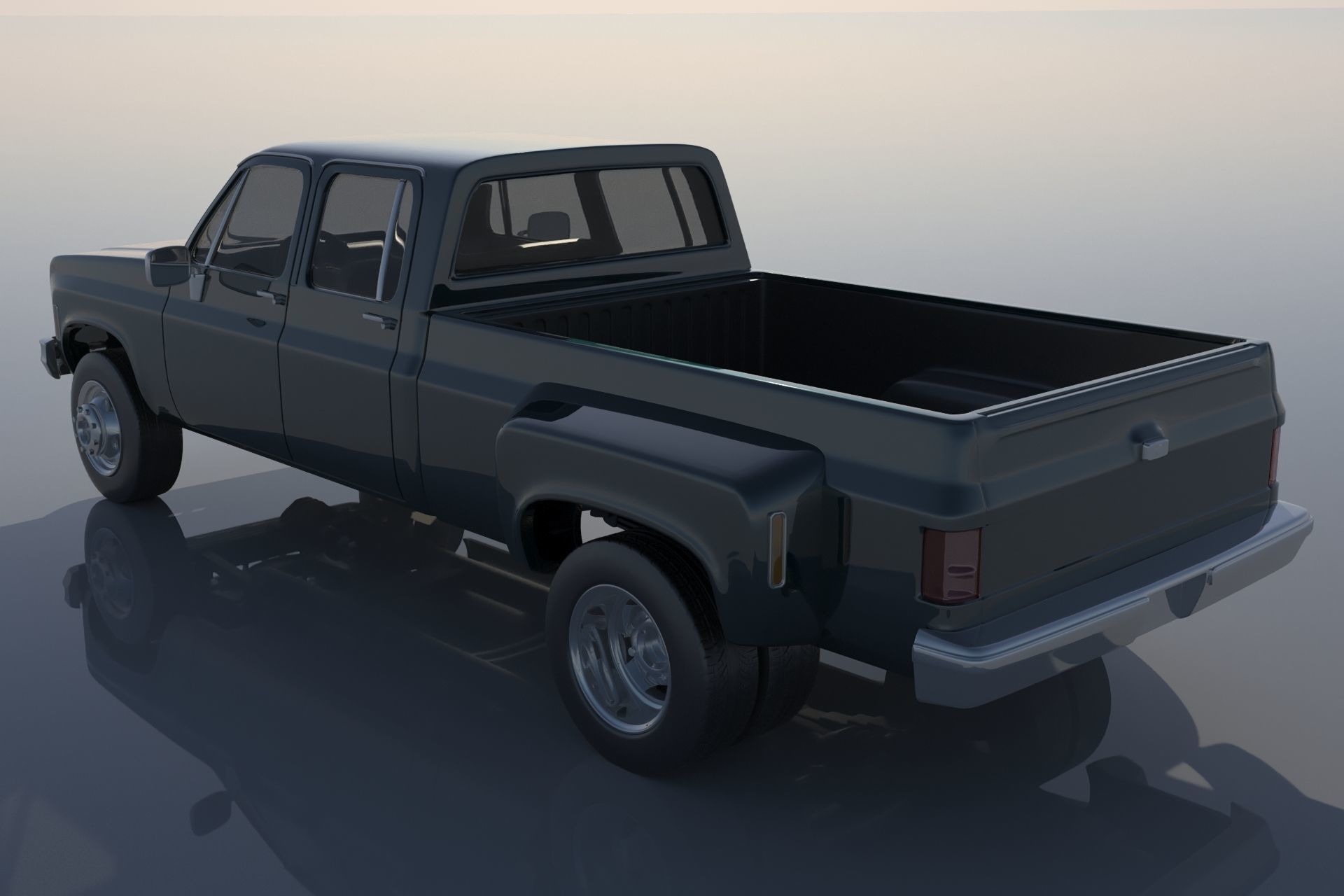 Chevrolet C30 Crew Cab 1975  3D print model_2