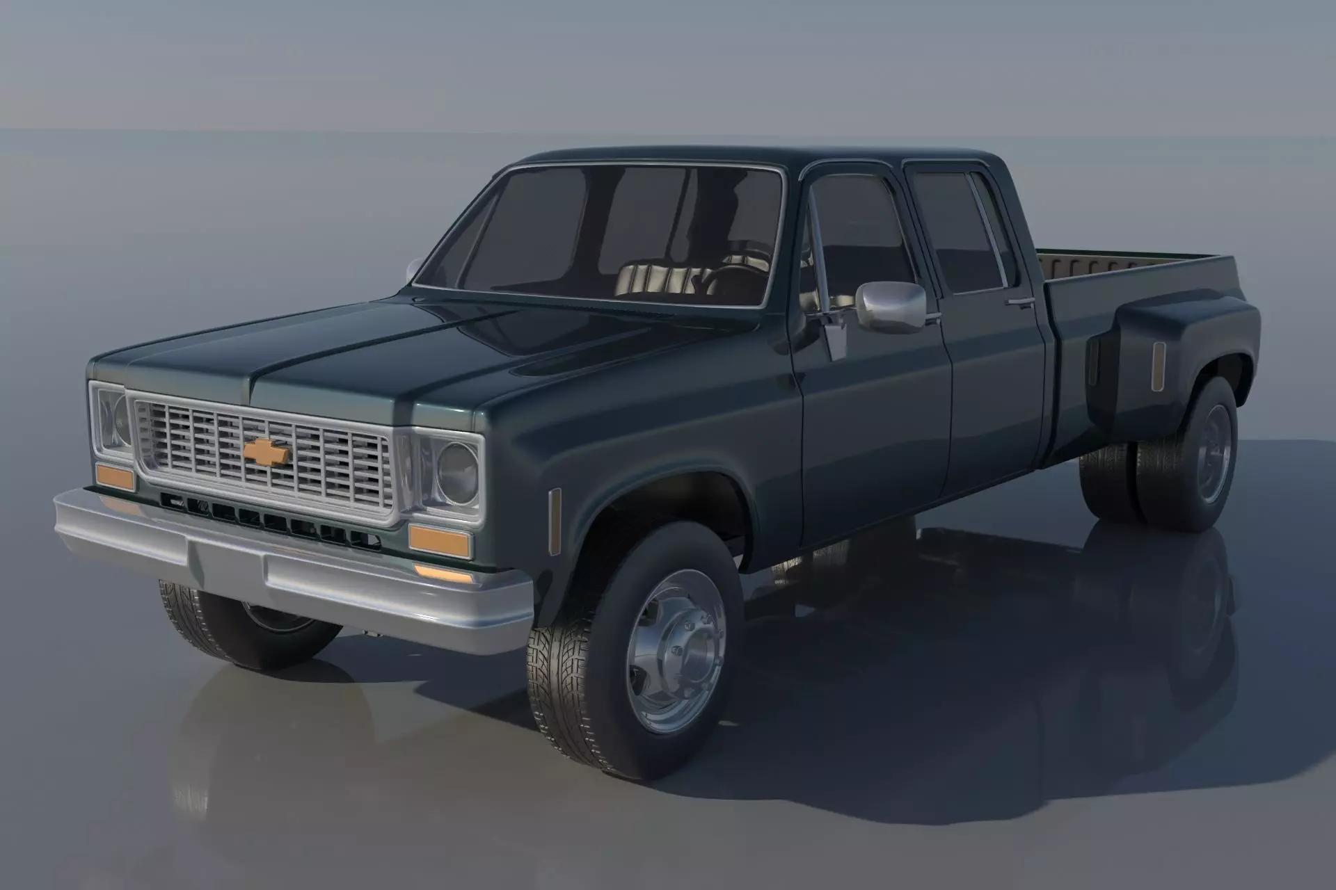 Chevrolet C30 Crew Cab 1975  3D print model_0