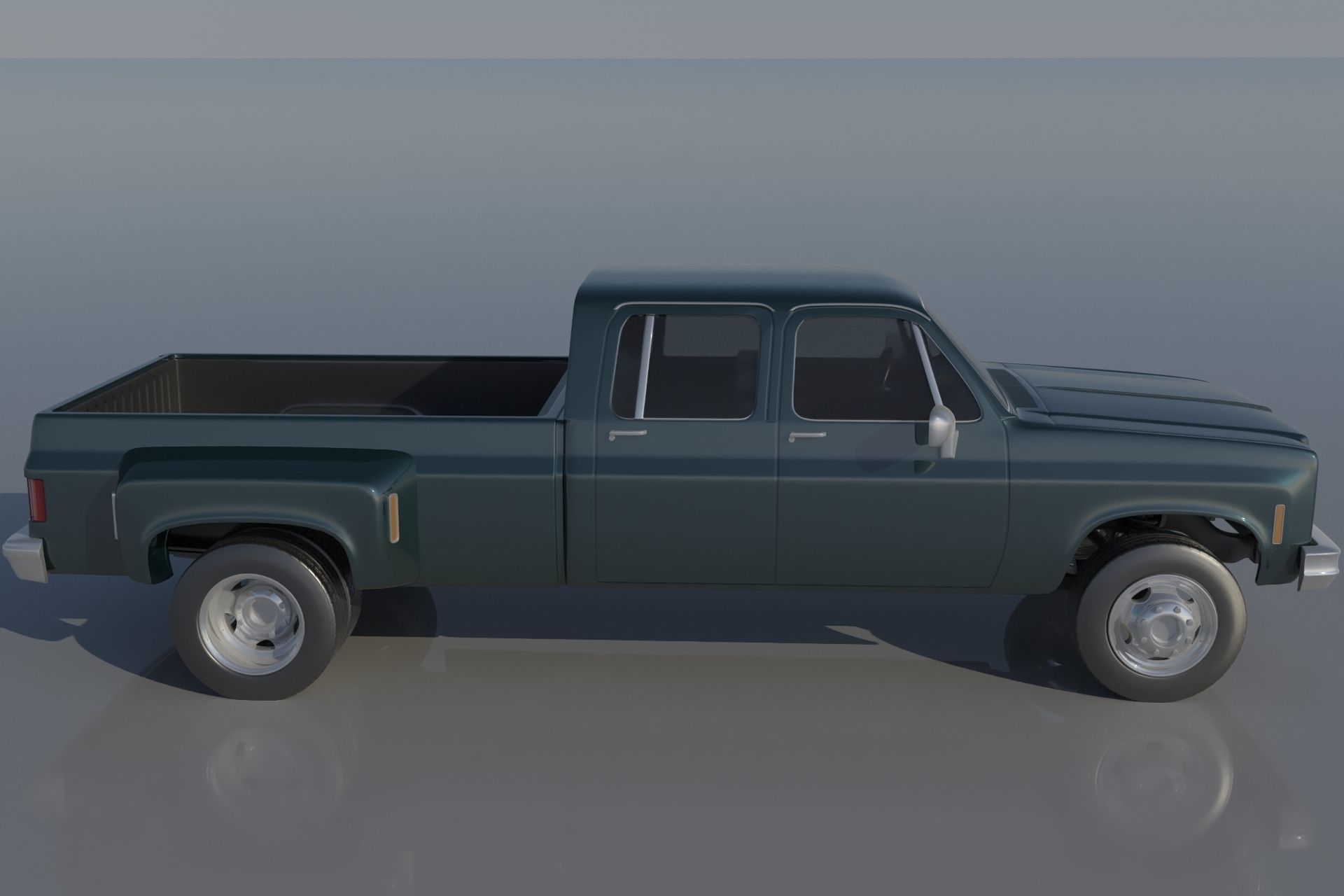 Chevrolet C30 Crew Cab 1975  3D print model_5