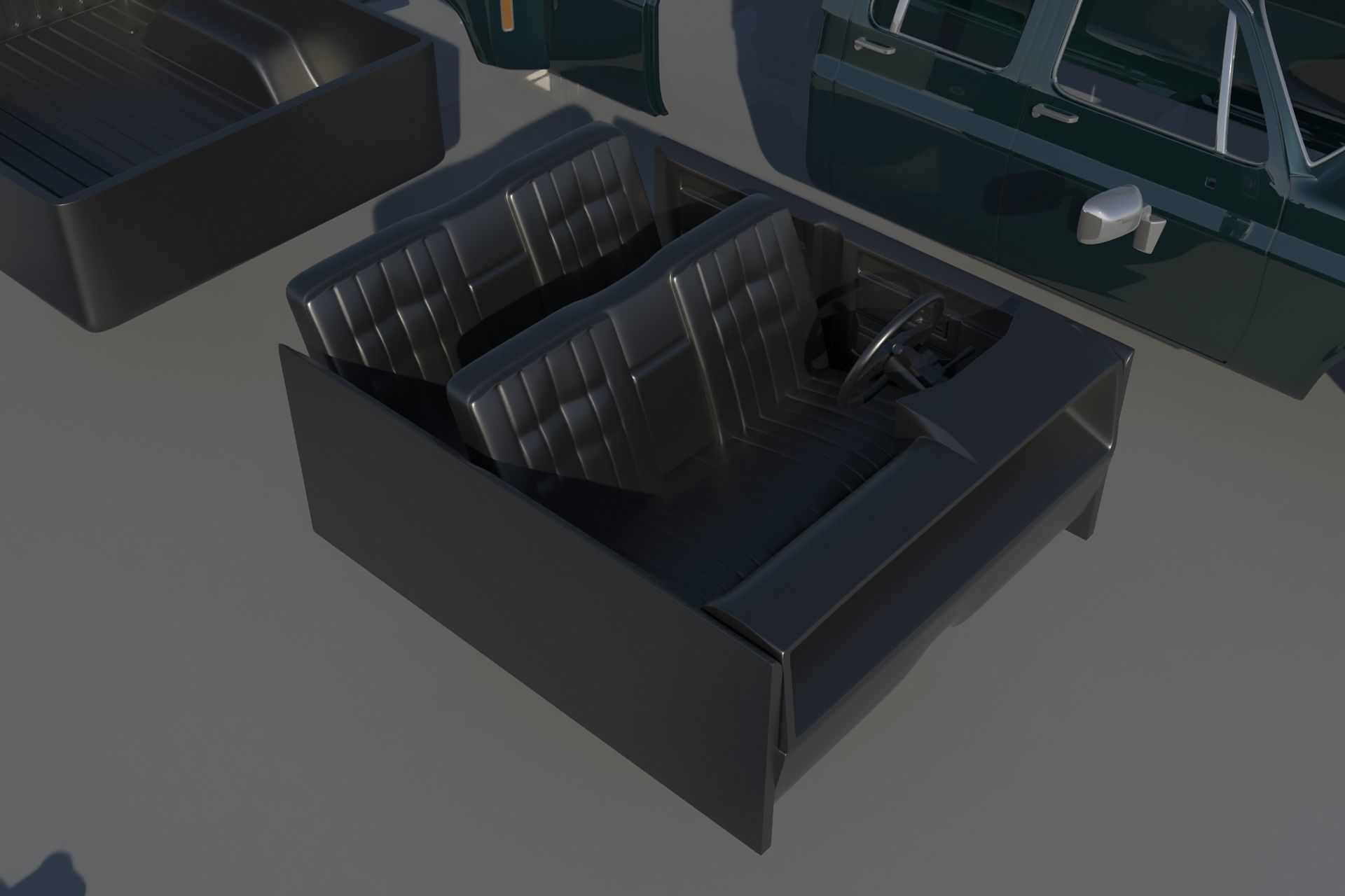 Chevrolet C30 Crew Cab 1975  3D print model_15