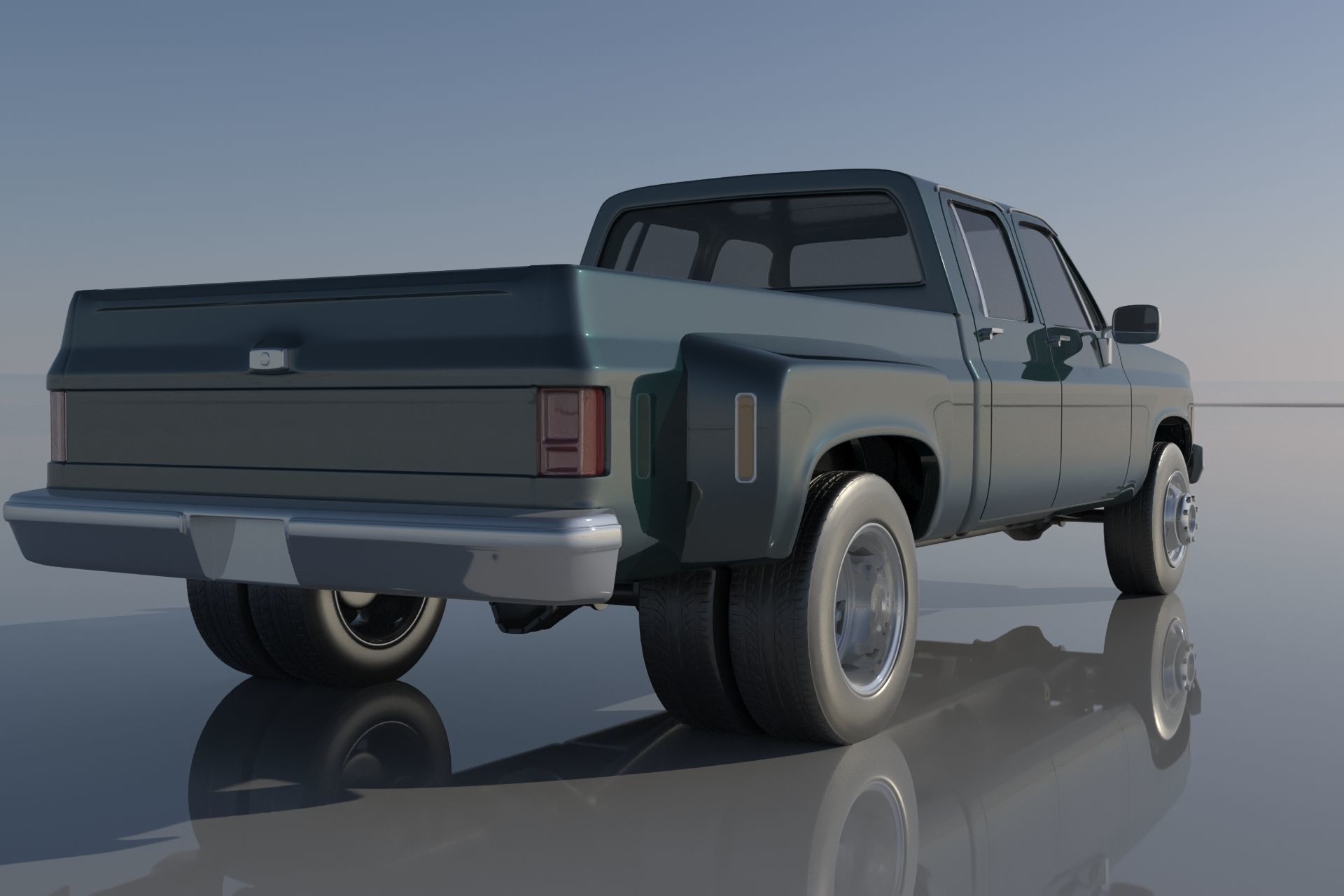 Chevrolet C30 Crew Cab 1975  3D print model_3