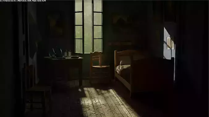 Vincent Van Gogh bedroom
