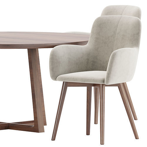 Dining set 22 3D model 5