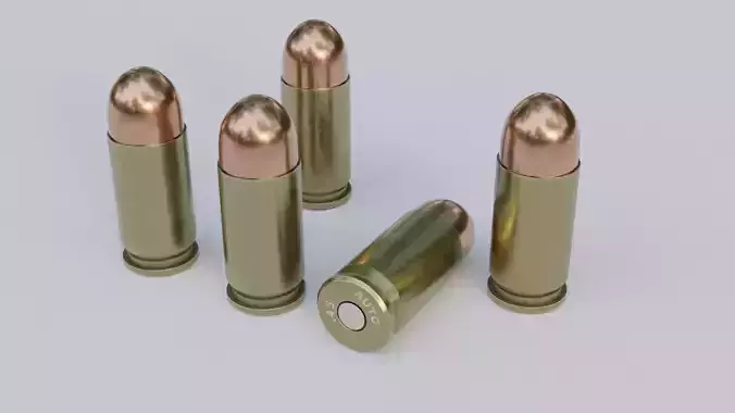 45 ACP Ammo Bullet and Shell