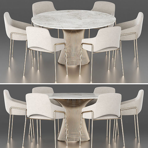 dining set 23 3D model 3