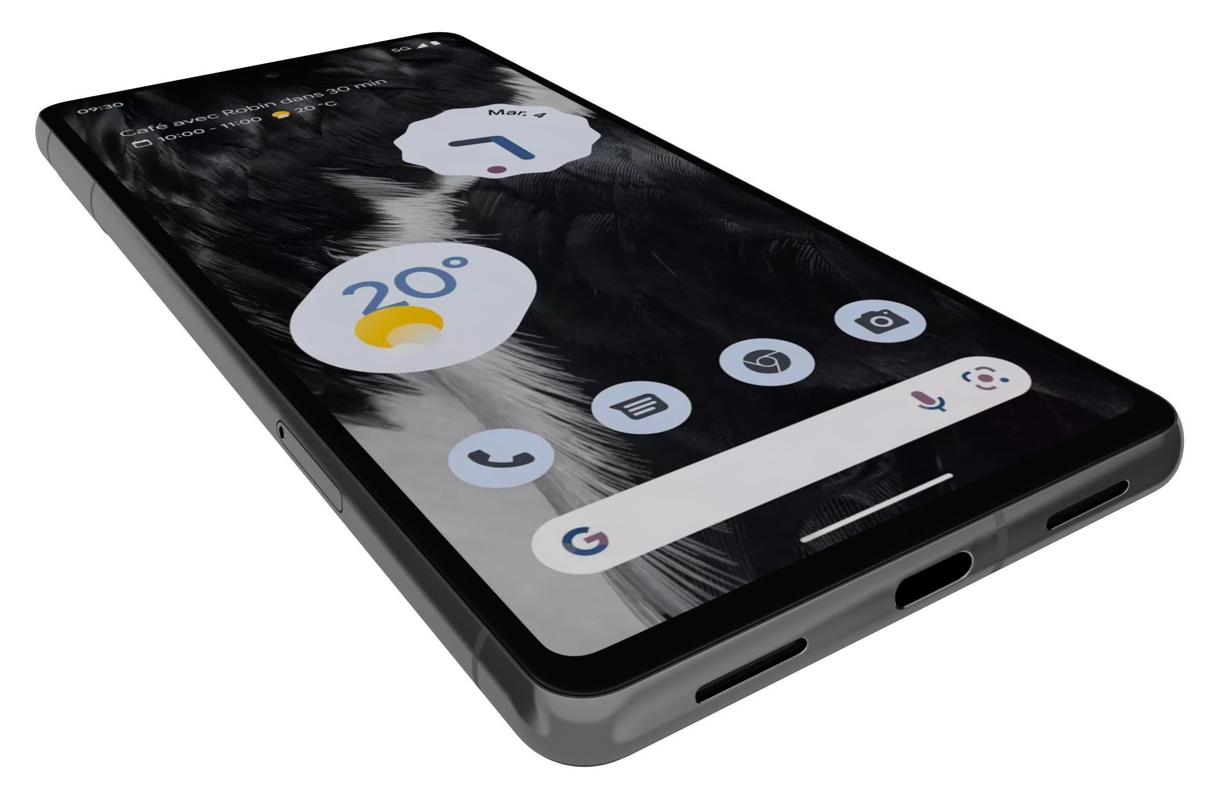 Google Pixel 7 Black 3D model_12