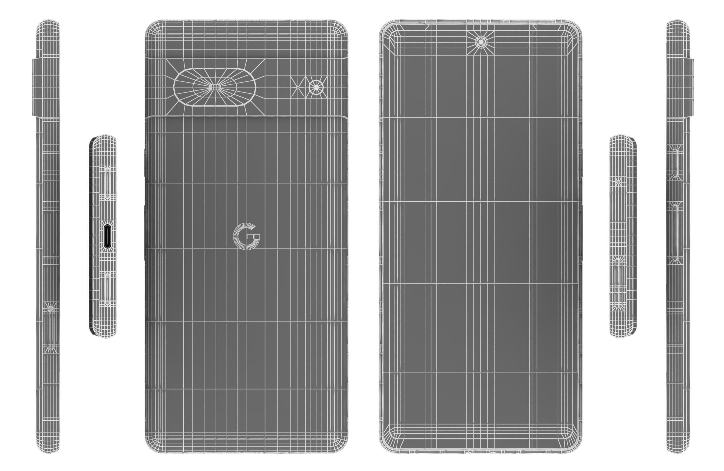Google Pixel 7 Black 3D model_16