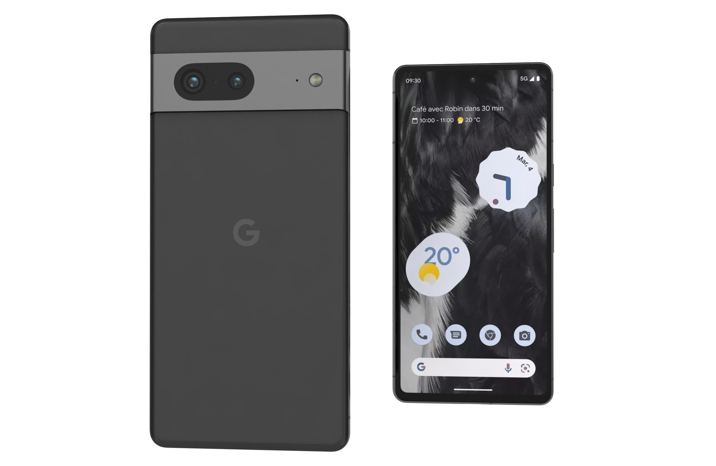Google Pixel 7 Black 3D model_7