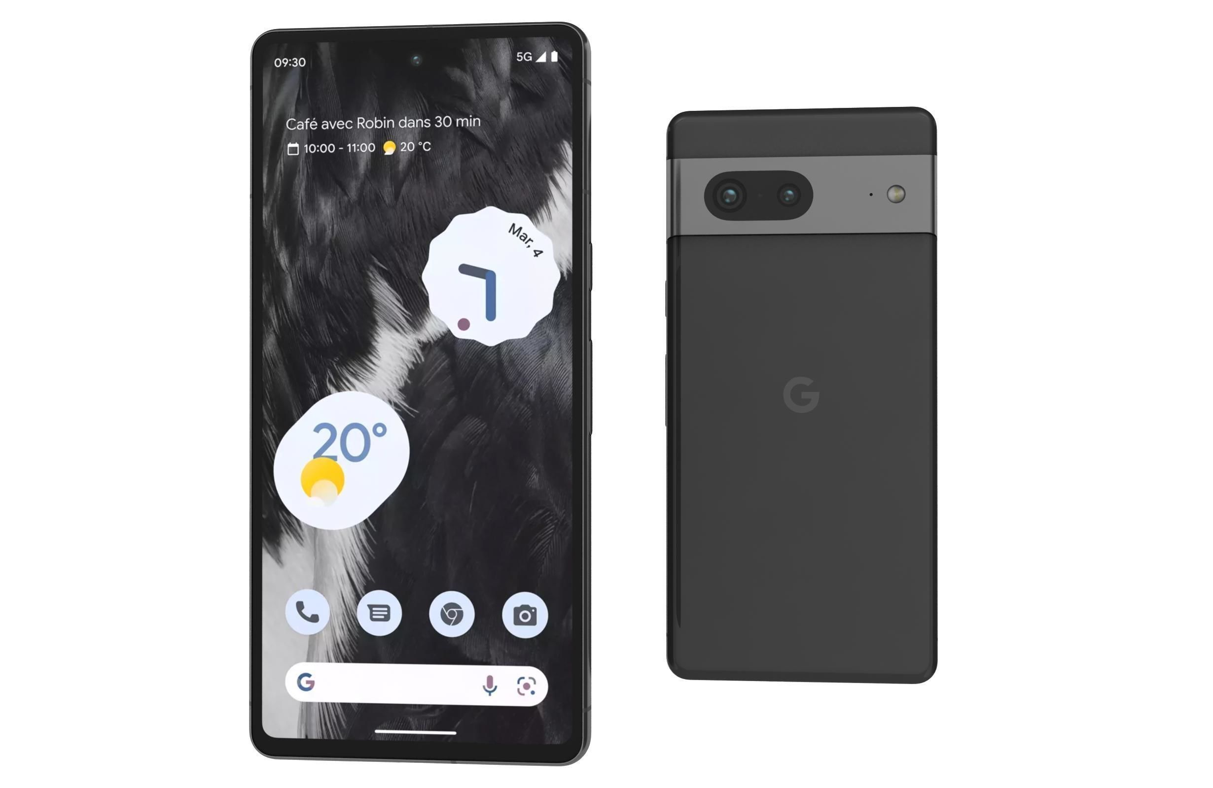 Google Pixel 7 Black 3D model_6