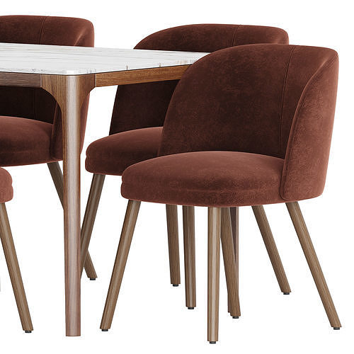 Dining set 28 3D model 4