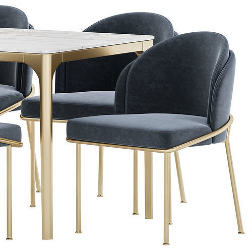Dining set 30 3D model 3