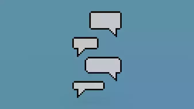 Voxel Speech Bubbles