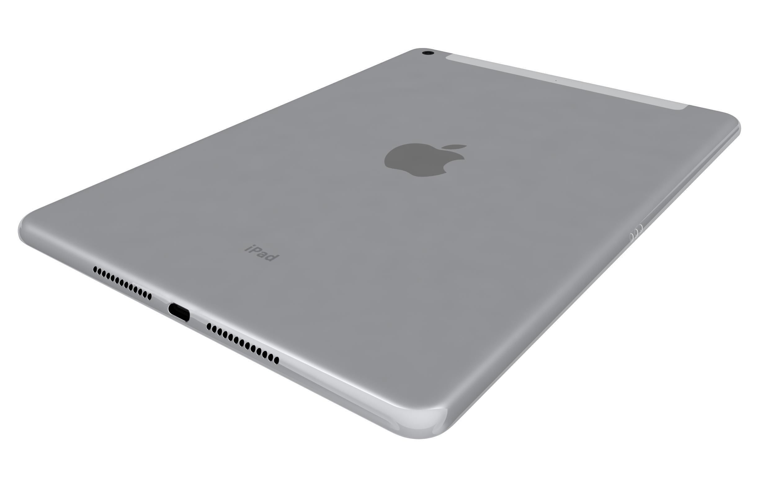 Apple iPad 9 7 6th Gen Silver  3D model_15