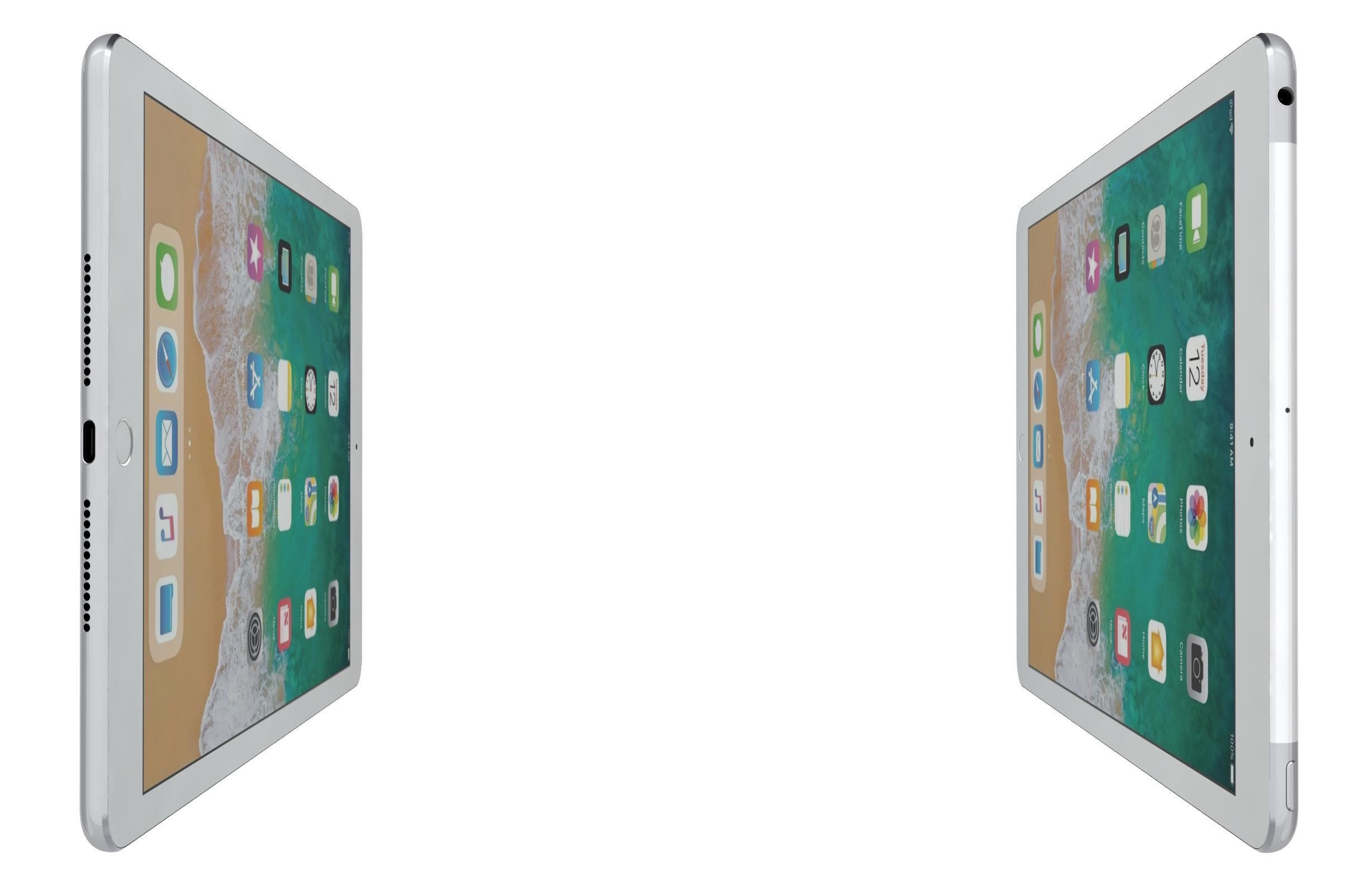 Apple iPad 9 7 6th Gen Silver  3D model_9