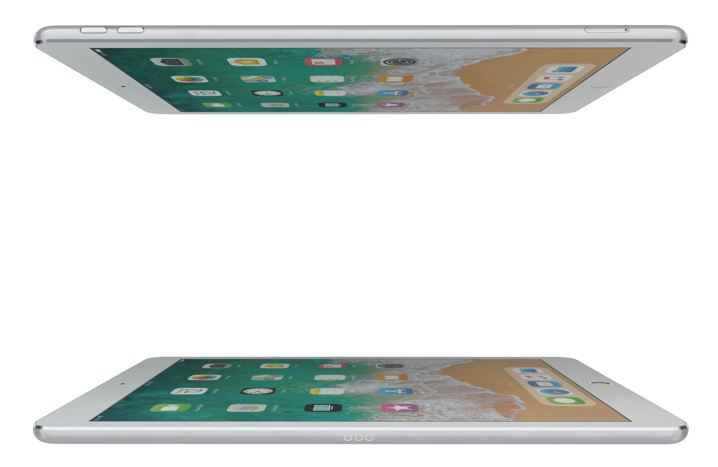 Apple iPad 9 7 6th Gen Silver  3D model_8