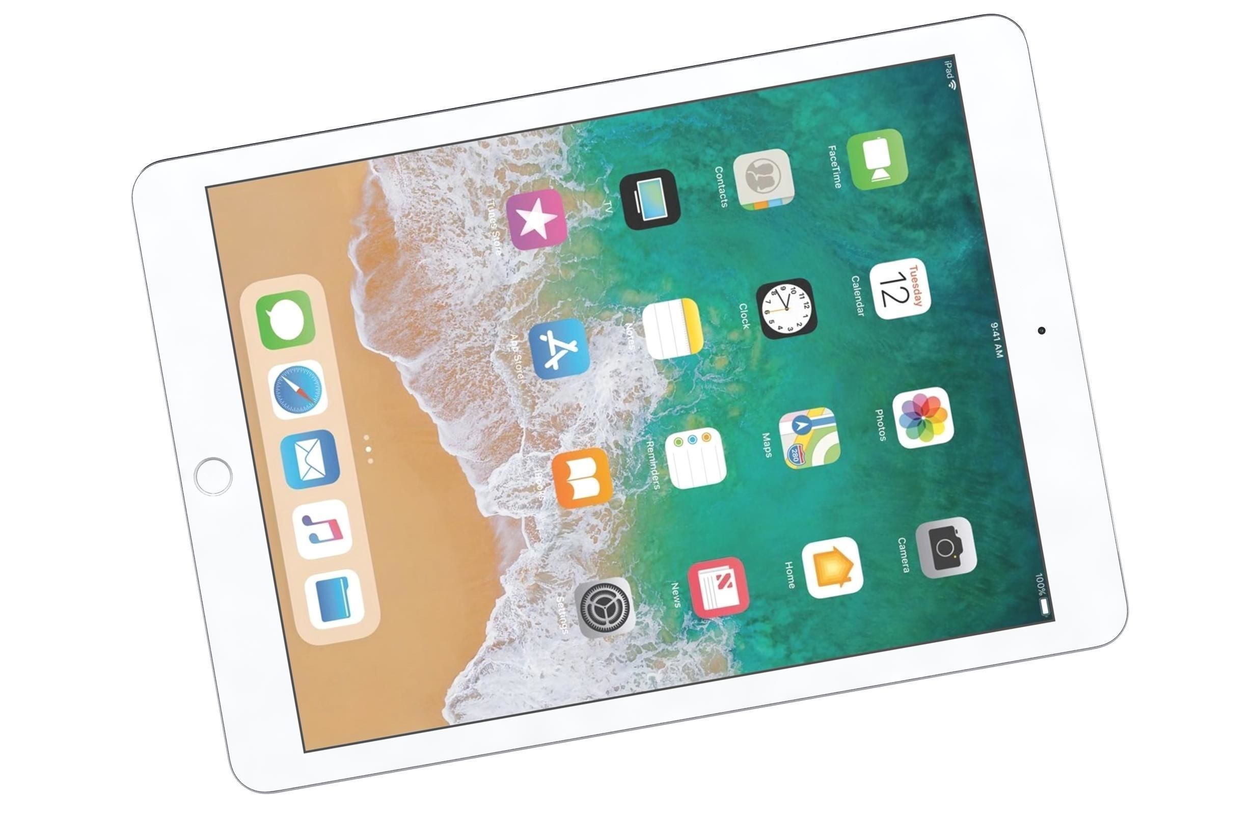 Apple iPad 9 7 6th Gen Silver  3D model_10