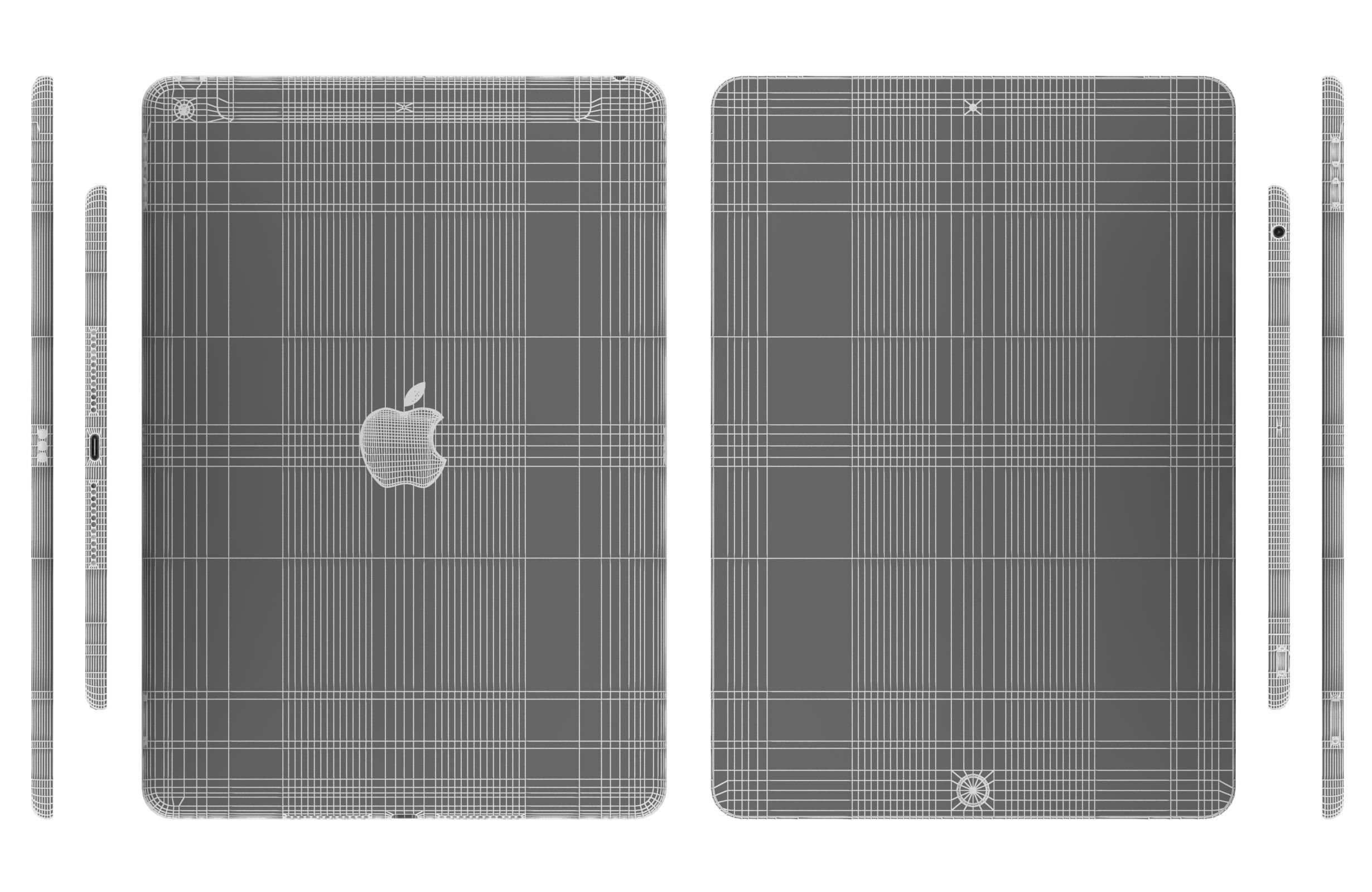 Apple iPad 9 7 6th Gen Silver  3D model_16