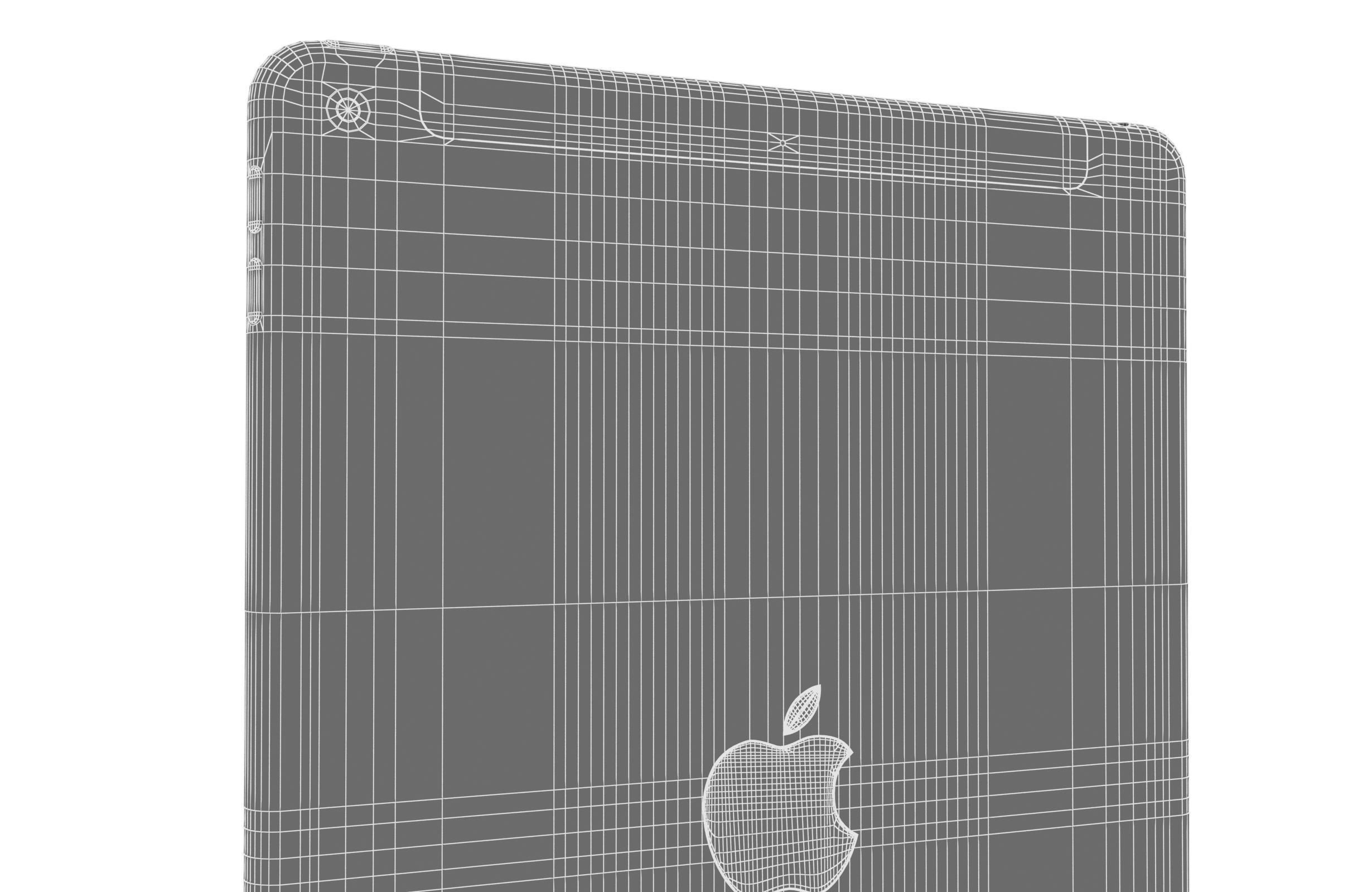 Apple iPad 9 7 6th Gen Silver  3D model_20