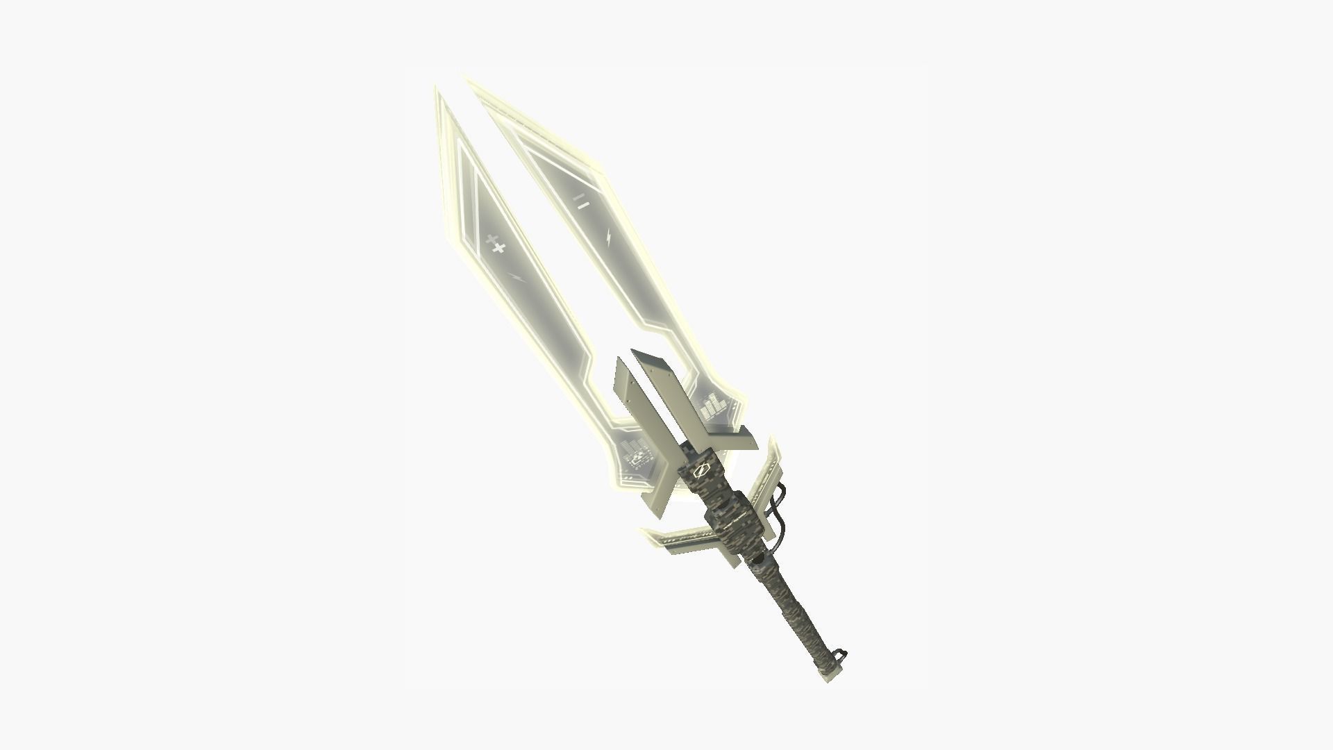 SciFi War Spear A10 Digital Camo - Character Design Fashion Low-poly 3D model_1