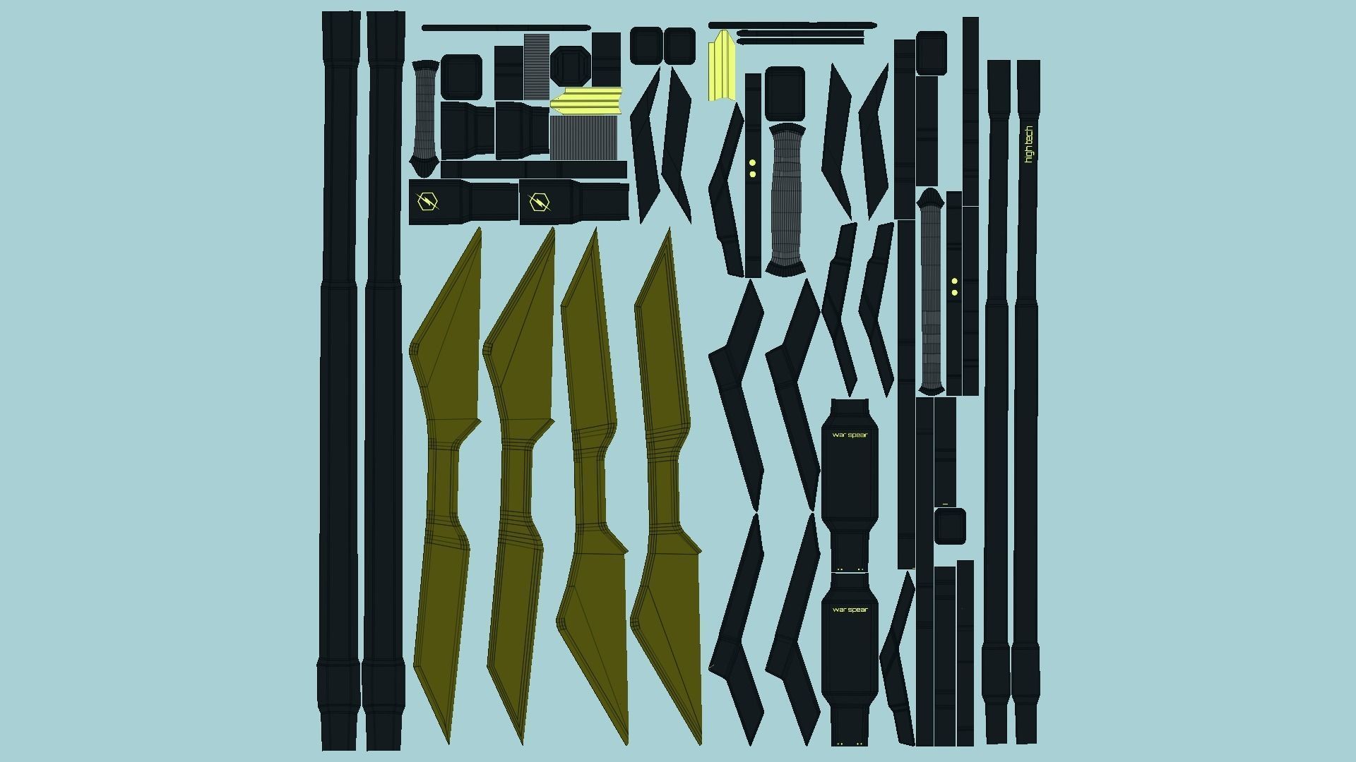 10 SciFi War Spears A Collection - Character Design Fashion _80