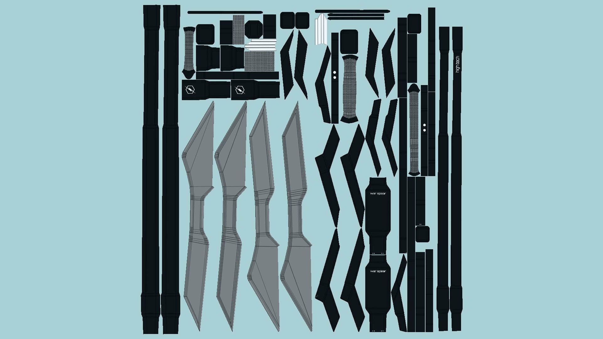 10 SciFi War Spears A Collection - Character Design Fashion _72