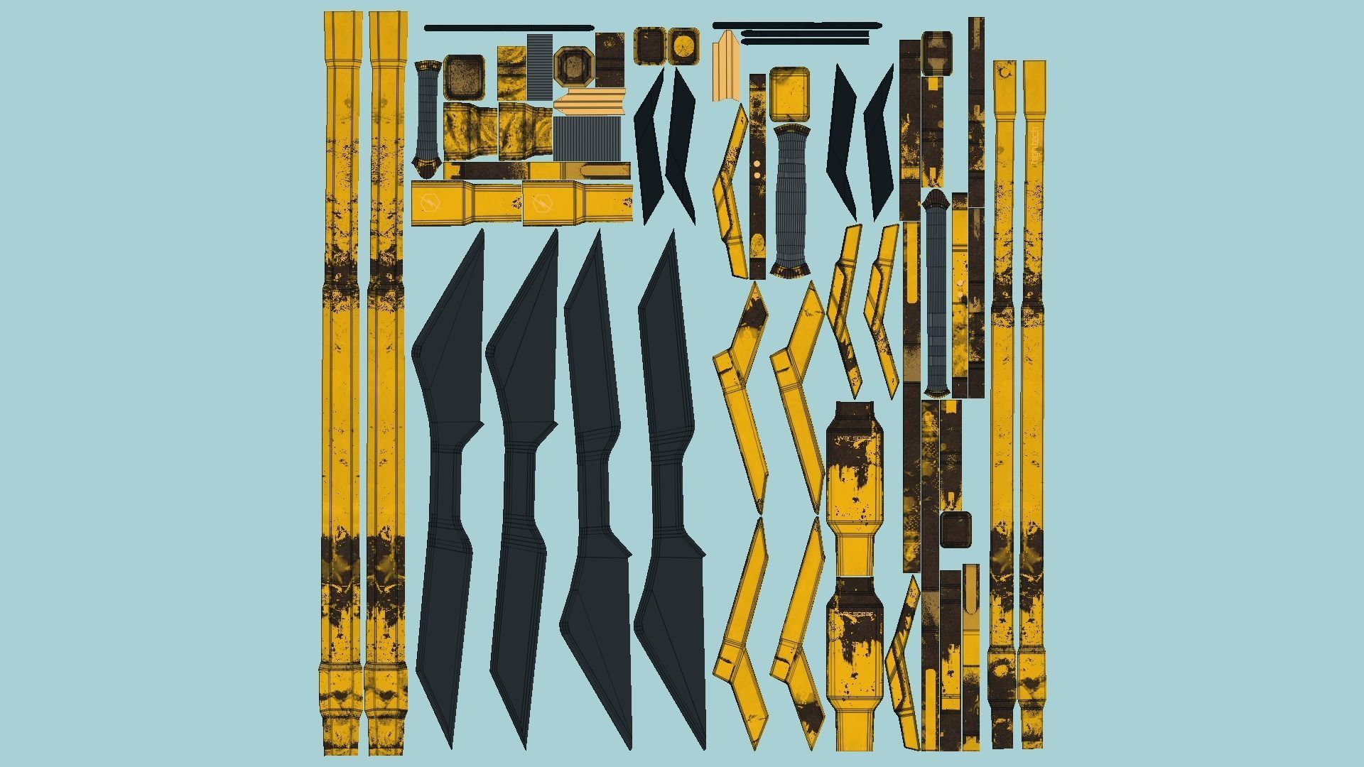 10 SciFi War Spears A Collection - Character Design Fashion _77