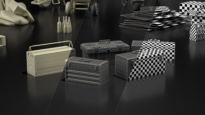 101 Warehouse Props Low-poly 3D model 3