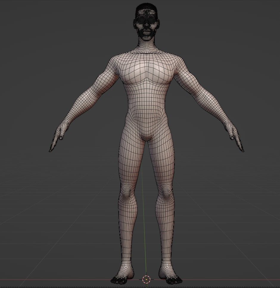 Black man 3D model_3