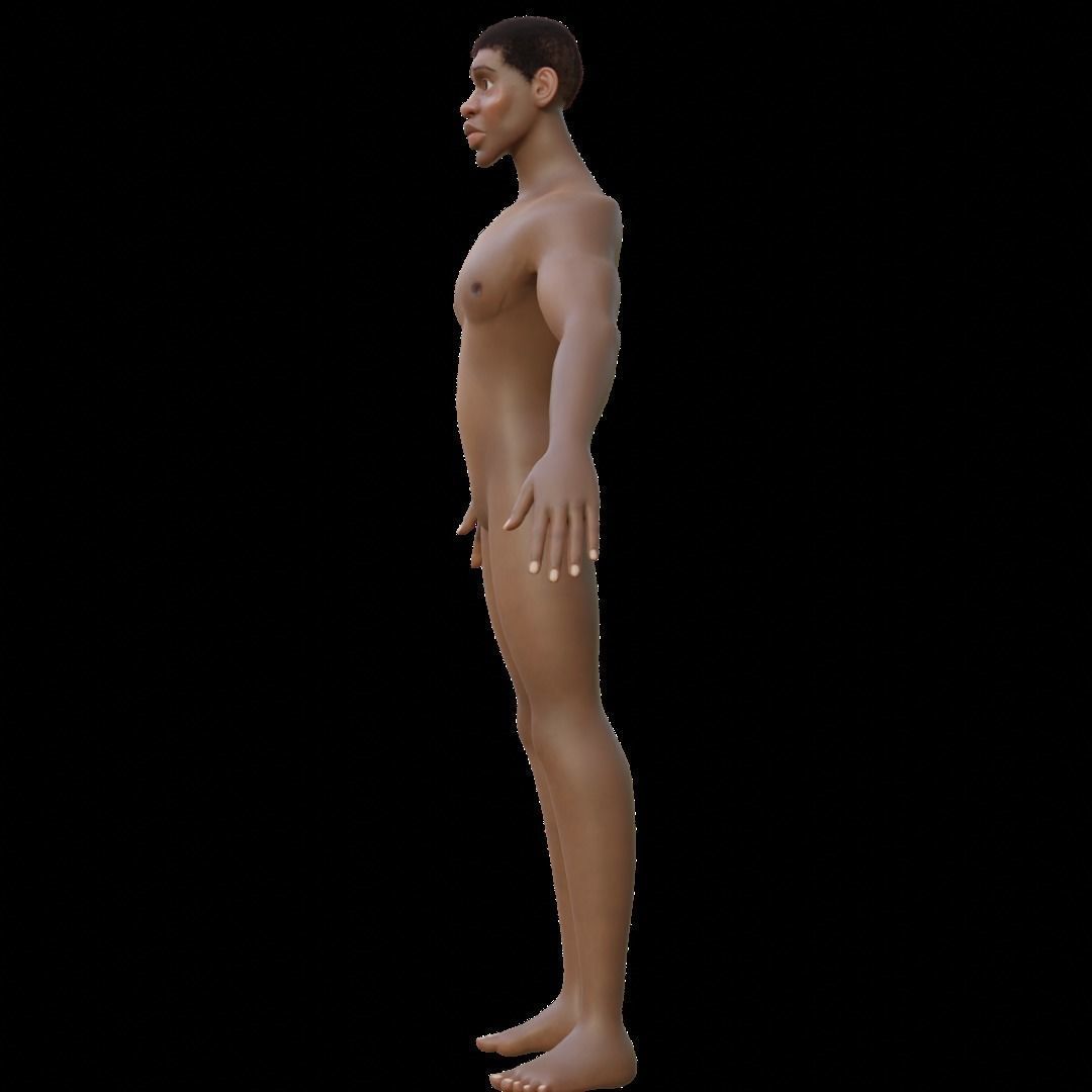 Black man 3D model_2