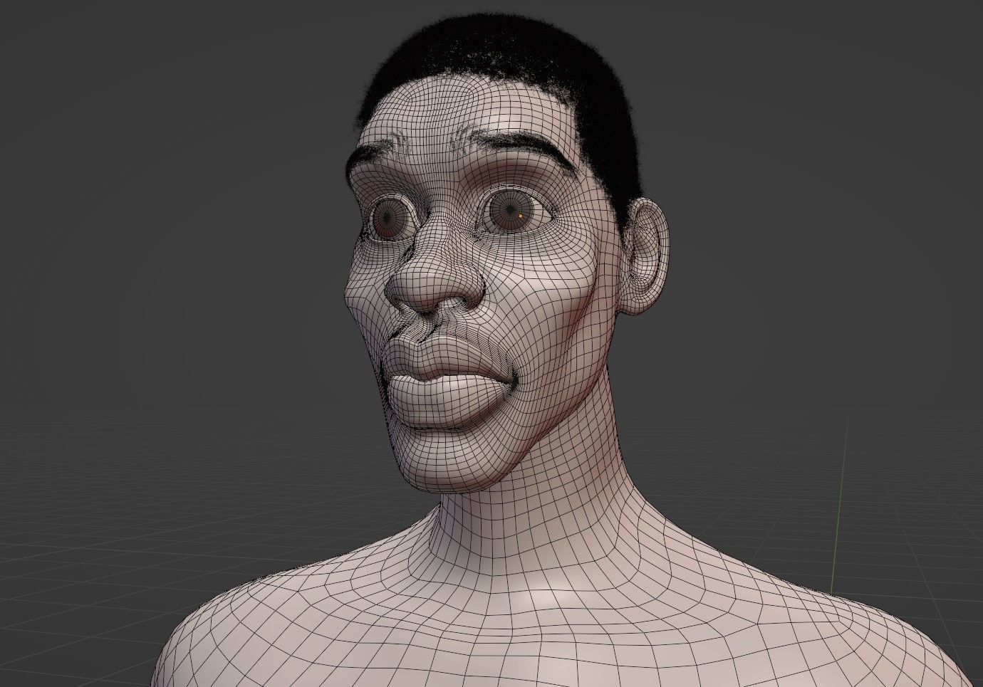 Black man 3D model_4