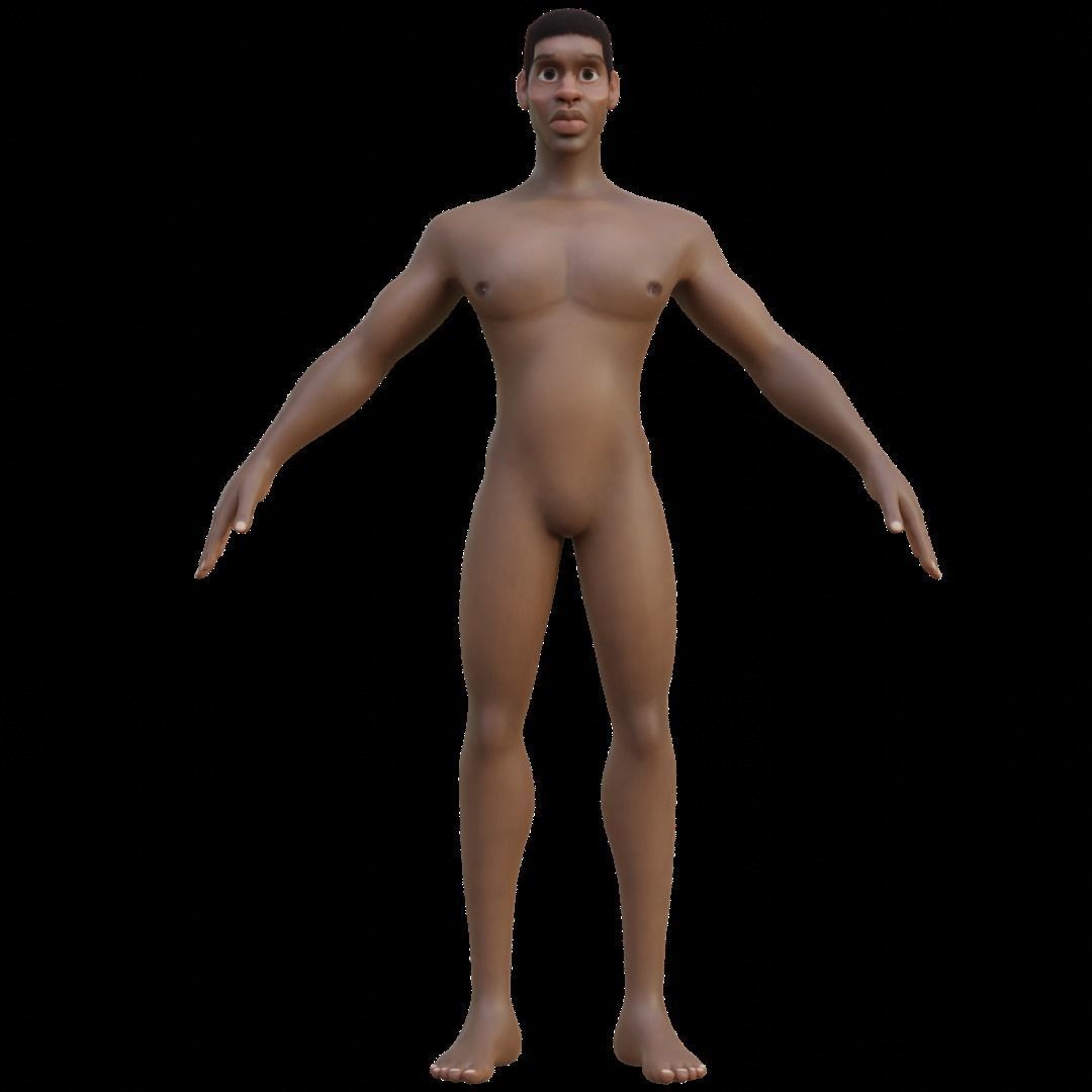 Black man 3D model_1