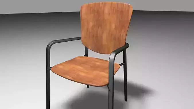 Modern wooden office chair