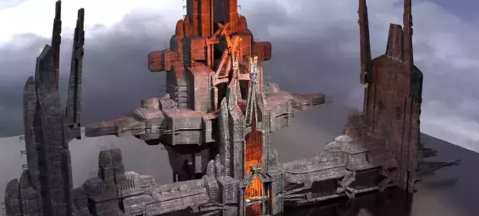 cyberpunk Dark Towers Kit bash