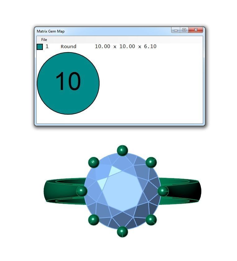 Ring427 solitaire diamond engagement ring gold 3D print model_6