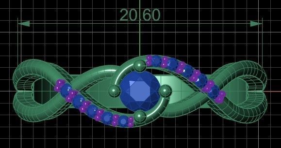 ANILLO CRUZADO 3D print model_6