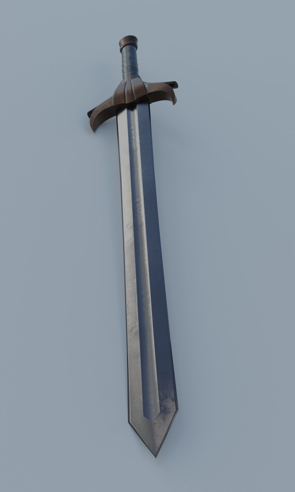 Fantasy sword low poly 3D model PBR weapon Low-poly 3D model_10