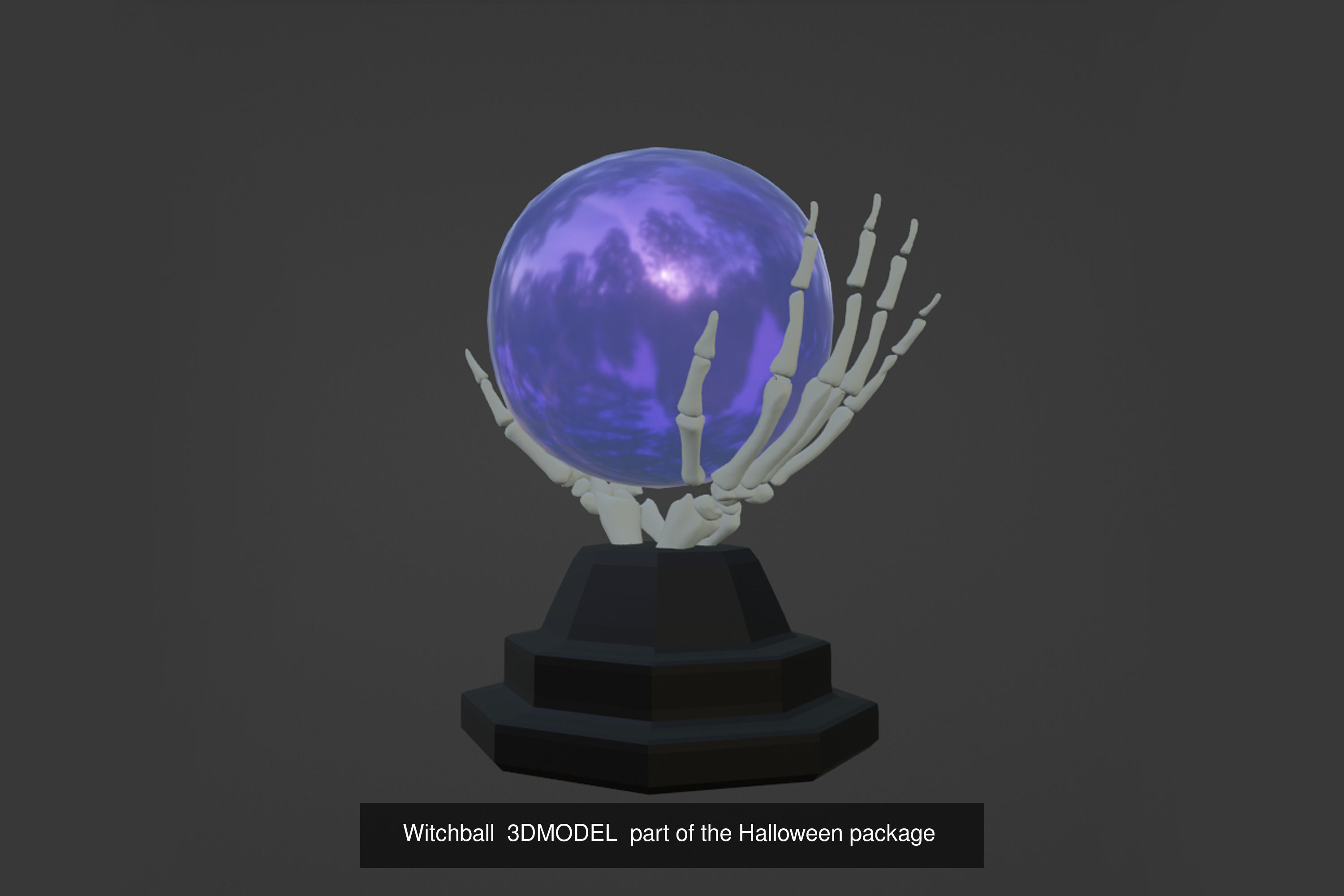 Halloween B0o Theme 3D Model Collection_1