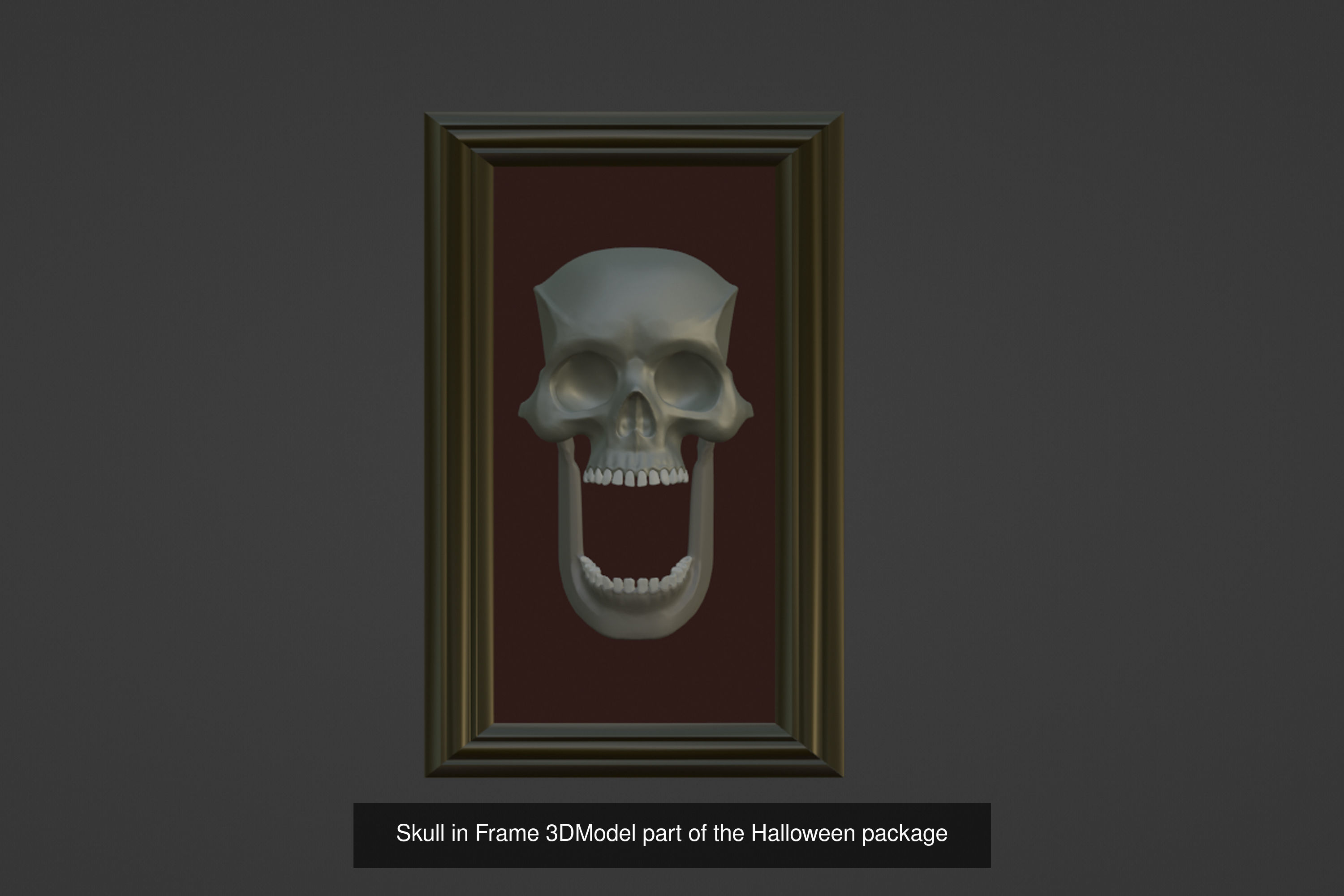 Halloween B0o Theme 3D Model Collection_8