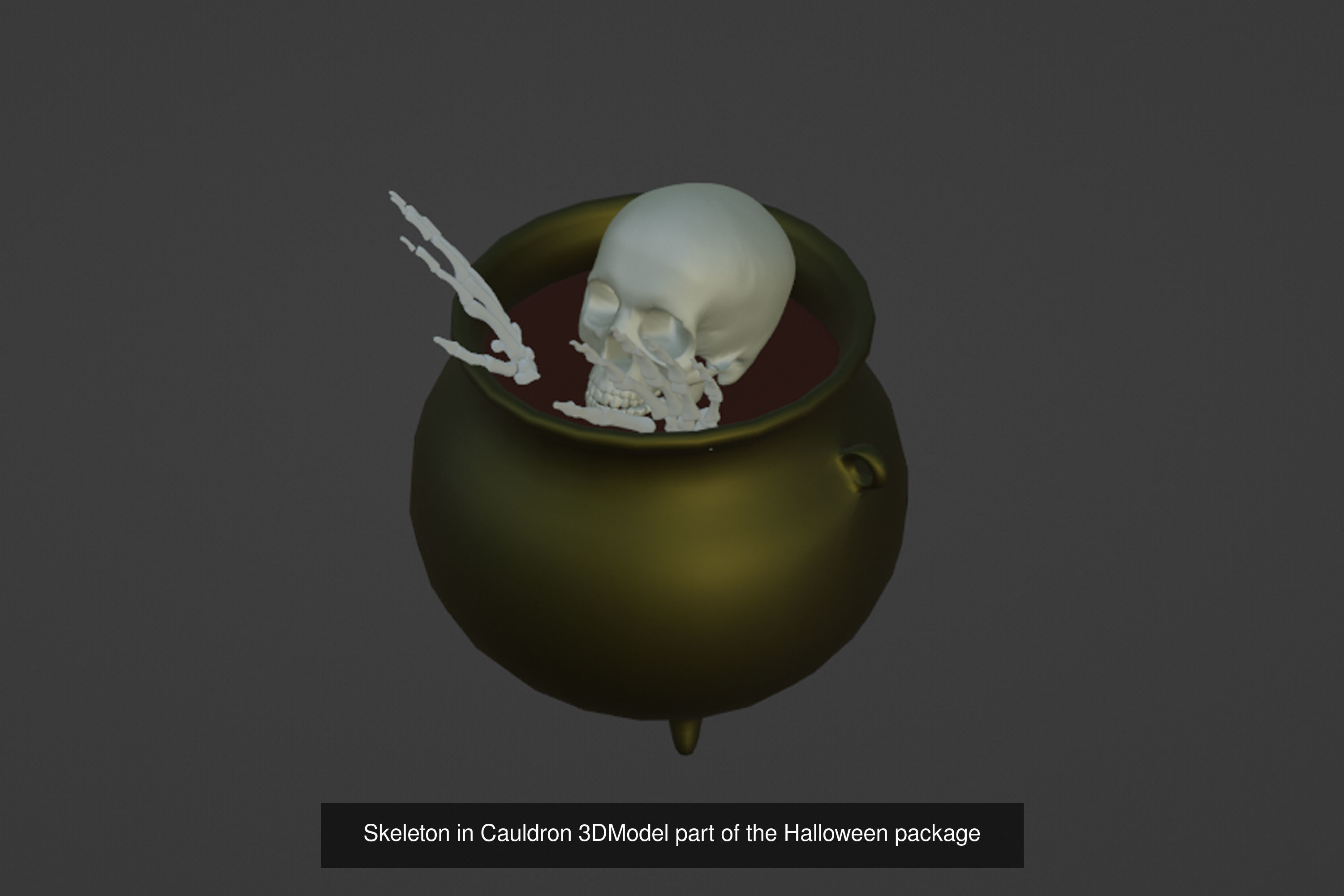 Halloween B0o Theme 3D Model Collection_6