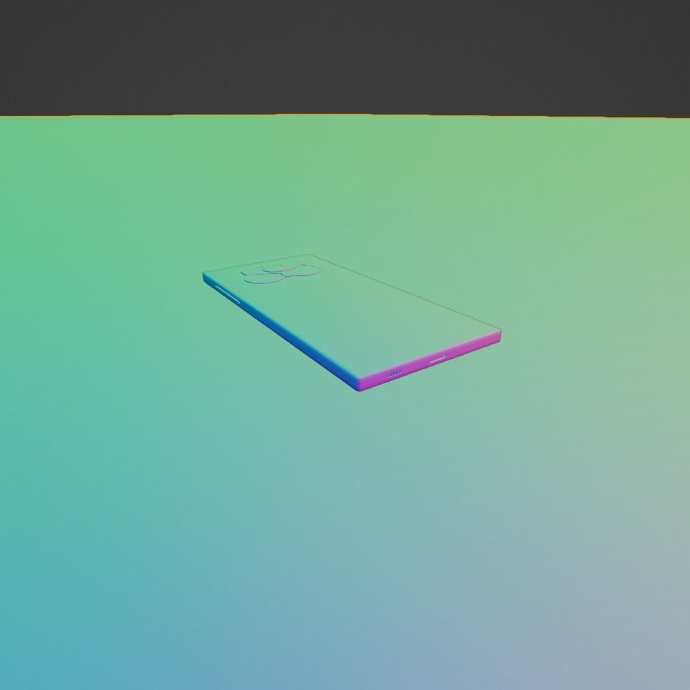 Low poly smartphone phone Low-poly 3D model_14